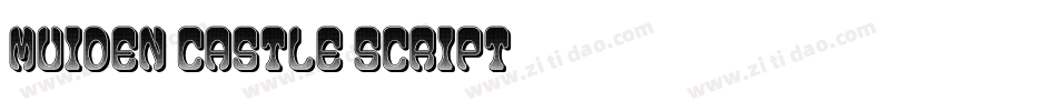 Muiden Castle Script字体转换